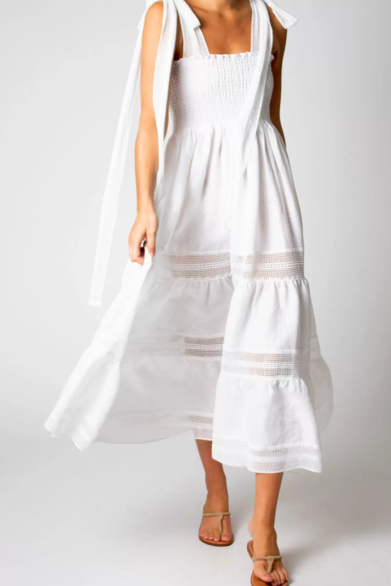 Addy Washed Linen Dress>Miguelina Fashion