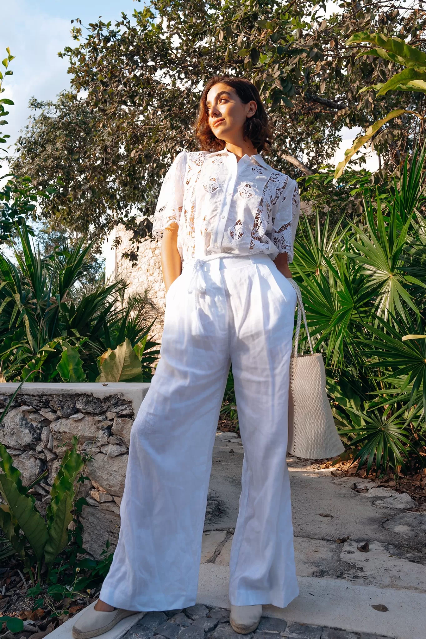 Ainsley Linen Pant>Miguelina Best