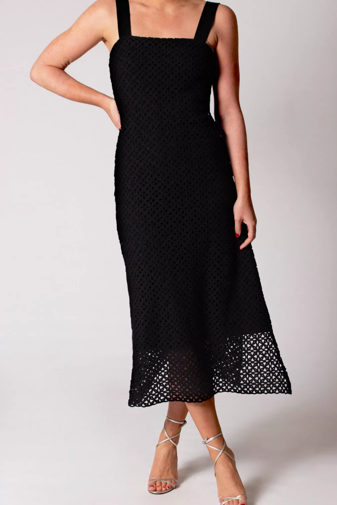 Blake Circle Lace Midi Dress>Miguelina Cheap