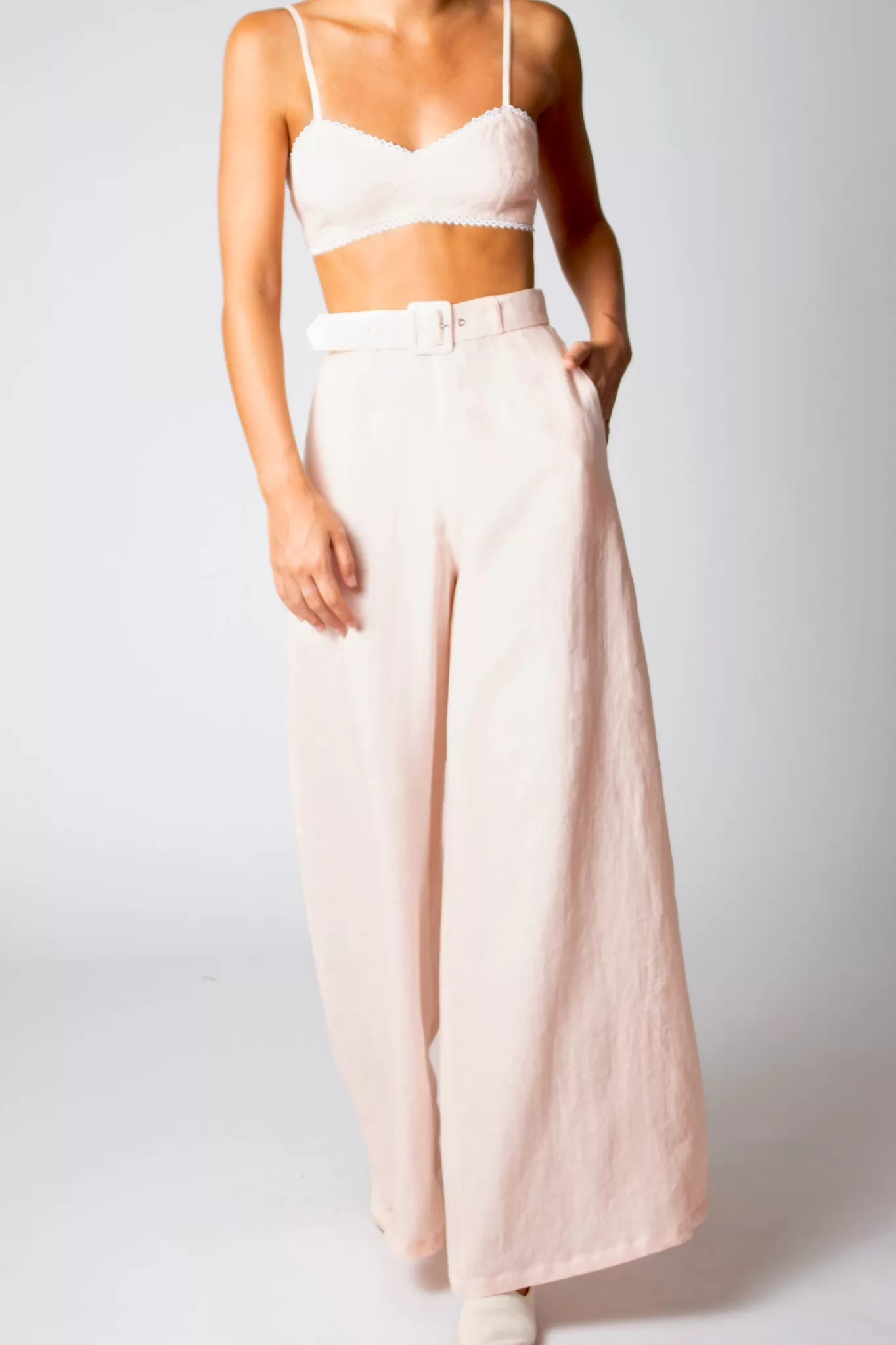 Bralette In Linen>Miguelina Fashion