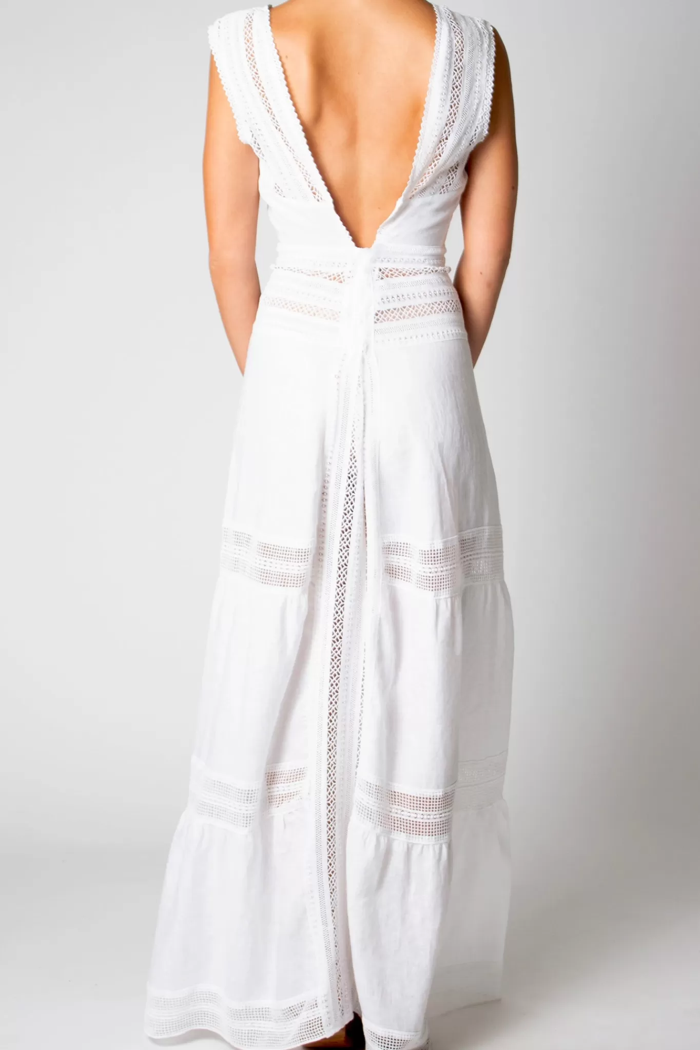 Calista Washed Linen Dress>Miguelina Outlet