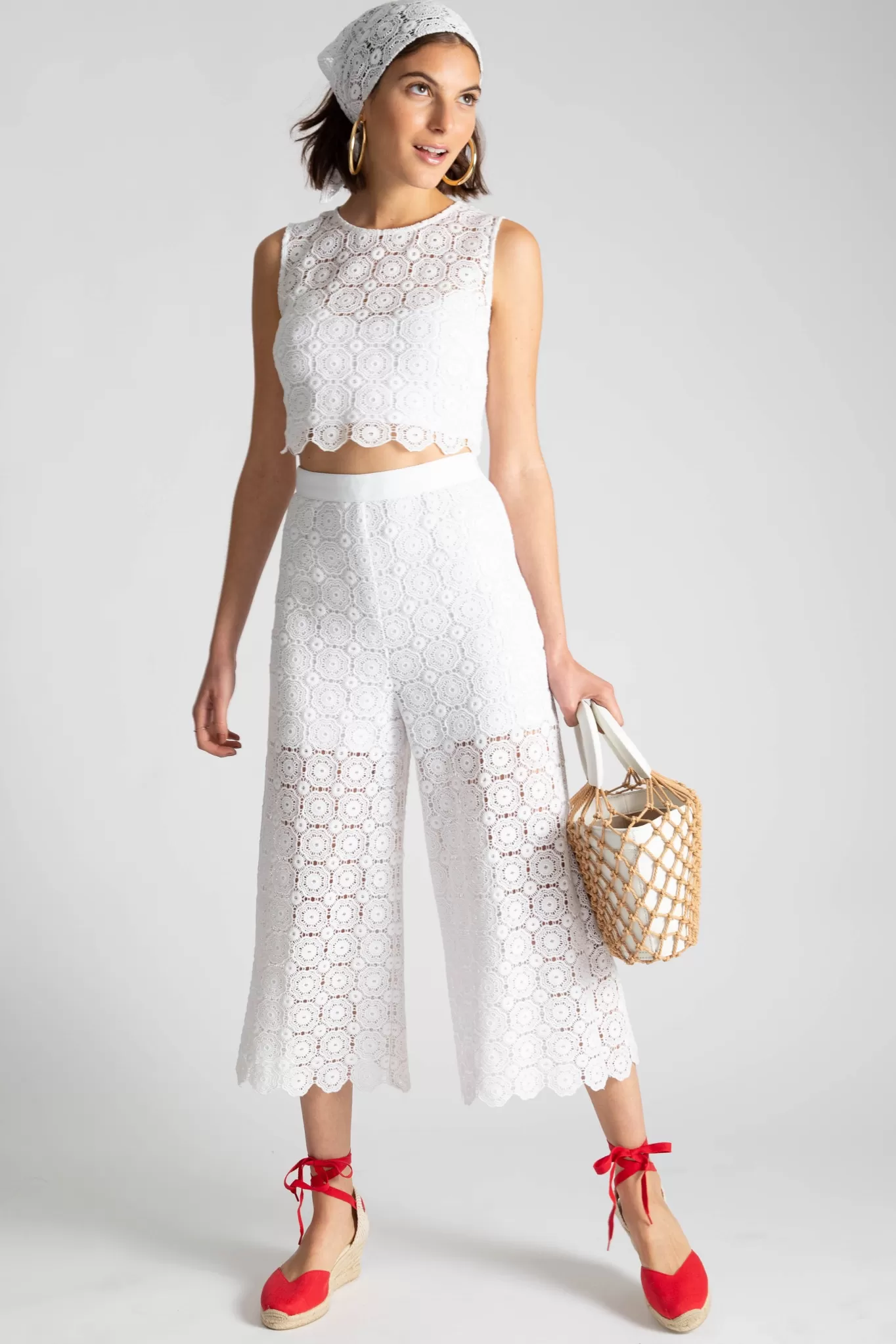 Dana Puebla Lace Culottes>Miguelina New