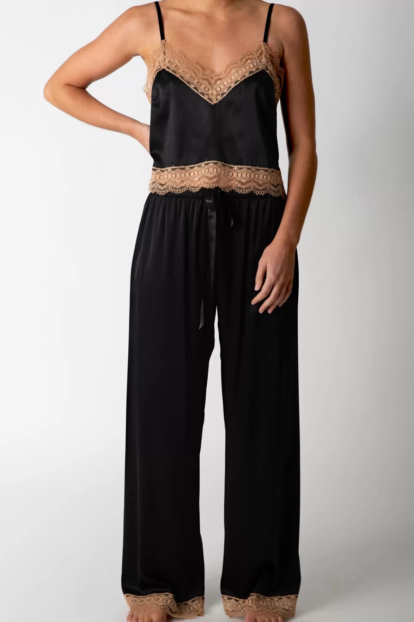 Diana Silk Pajama Pant>Miguelina Fashion