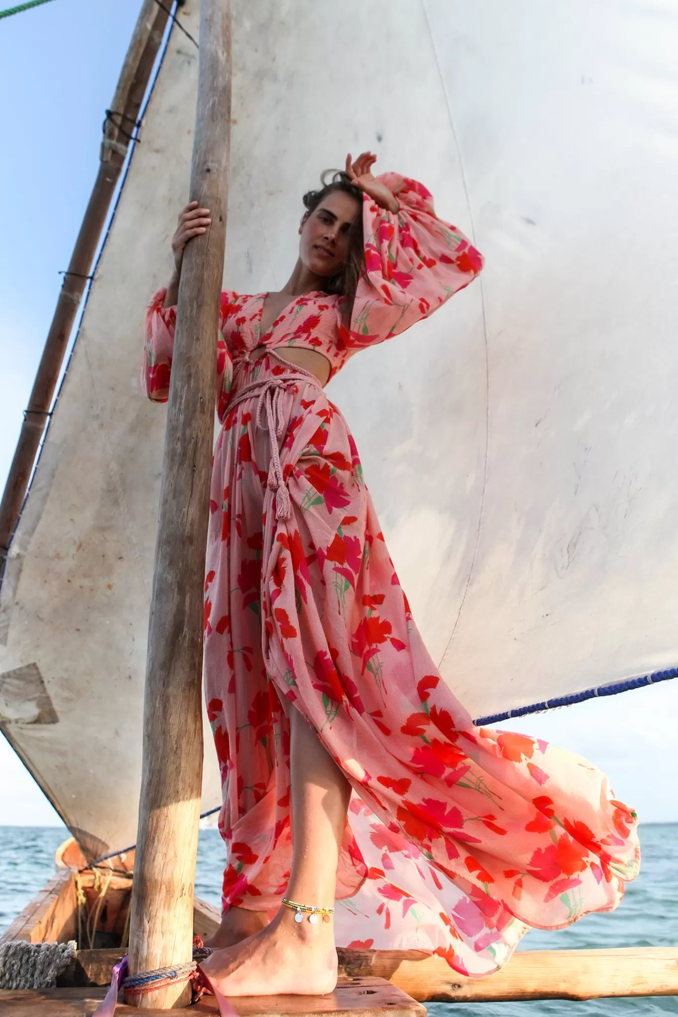 Leonie Printed Gauze Dress>Miguelina Flash Sale